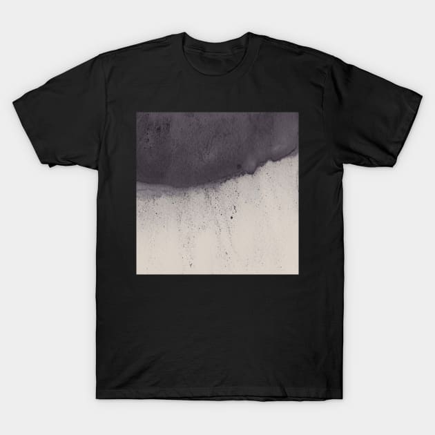 Abstract navy and beige watercolor 2 T-Shirt by WhalesWay